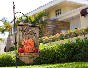 Autumn Welcome Yard Sign Personalized with your name