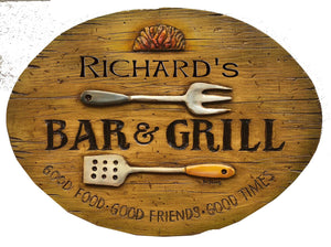 Bar and Grill Custom Sign