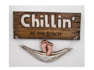 Beach House Welcome sign, Chillin at the Beach  #302A