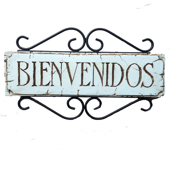 Bienvenidos welcome entryway front door decal wall decal, welcome in  spanish, spanish door sign