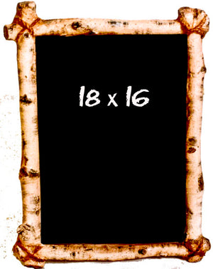 Birch Chalkboard for Cabins and Rustic Decor