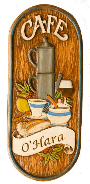 Cafe Personalized Plaque item 510B