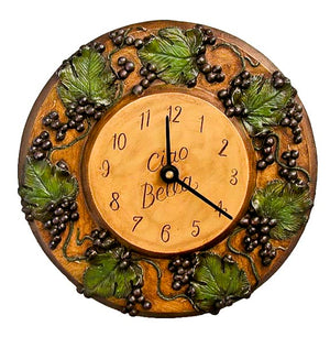 Ciao Bella Tuscan Italian Decor Clock  item 576a