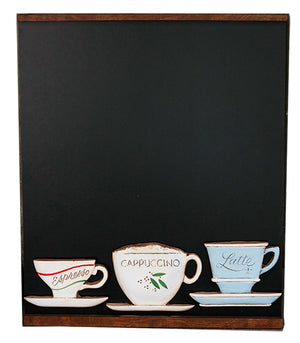 Coffee Cup Chalkboard for kitchens, cafes, and restaurants