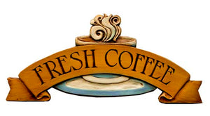 Coffee Themed Decor, Fresh Coffee Sign item 566E