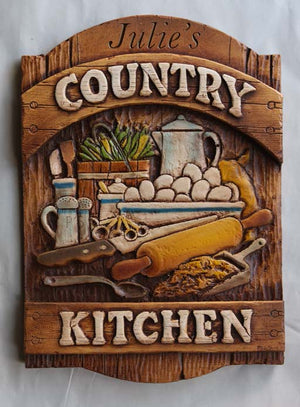 Country Kitchen Sign personalize  #600A