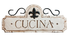 Cucina sign for Tuscan and Italian kitchen decor  item 536B