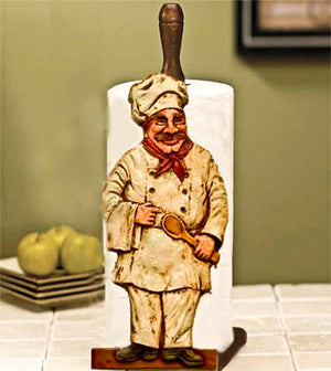 Fat Chef paper Towel Holder 696AA