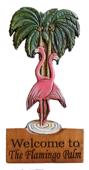 Flamingo Tropical Decor Personalized Sign