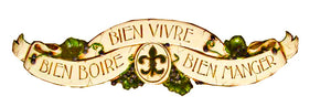 French Decor wall plaque Bien Boire Bien Vivre Bien Manger
