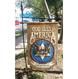 God Bless America Personalized Yard Sign and Stake