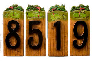 Golf Decor House Numbers item 970