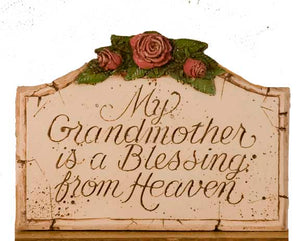 Grandmother Blessing plaque   item 107