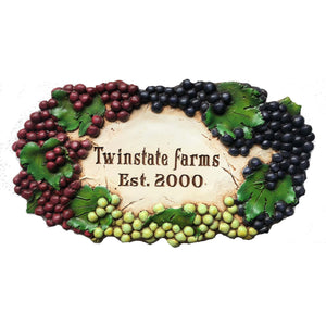Grapes Wine Personalized sign