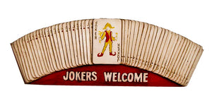 Game Room Wall Decor Jokers Welcome Plaque item 601