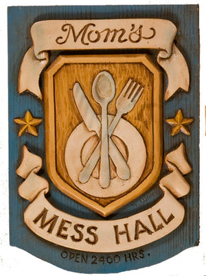 Kitchen Sign Mom's Mess Hall    item 787