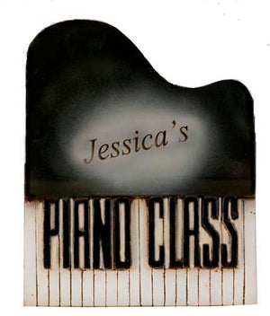 Music Decor Personalized Piano Sign   item 793A