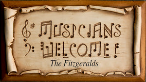 Musicans Welcome Personalized Sign  item 792b