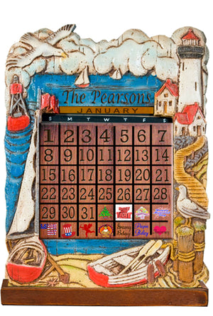 Nautical Decor Perpetual Calendar