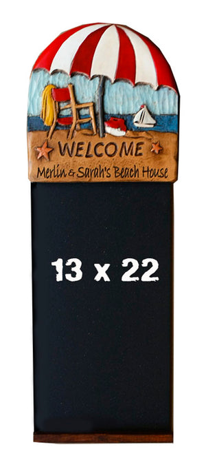 Personalized Beach House Kitchen Chalkboard