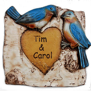 Personalized Blue Birds Love Sign
