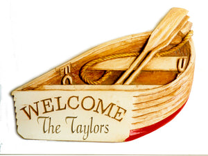 Personalized Boat Welcome Sign