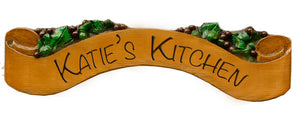 Personalized Grape Wall Sign for your kitchen