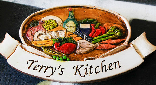  La Cucina Italian Kitchen Sign Tuscany Decor Farmhouse Style  Tin signSign Tin signSign with Quotes Tin signSaying Sign 16x4 Inch : Home  & Kitchen