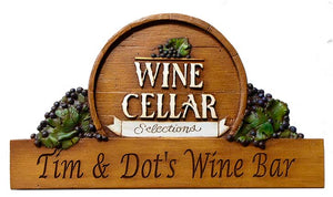 Personalized Wine Cellar Sign