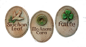 Set of 3 Irish plaques  #682A