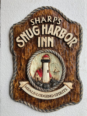 Nautical Decor Snug Harbor Inn Personalized with a name