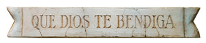 Spanish Wall Decor God Bless You Sign