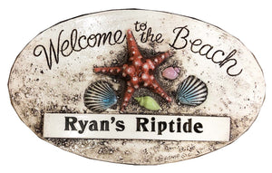 Welcome to the Beach Personalized Sign  item 393B