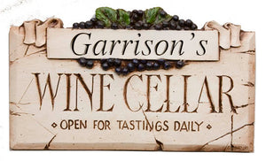 Wine Cellar personalized wall plaque