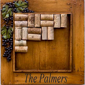 Wine Cork Trivet, personalize it with a name or phrase!