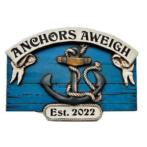 Nautical Anchor Personalized Wall Art