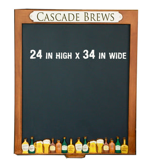 Beer Blackboard Chalkboard can be customized with your name