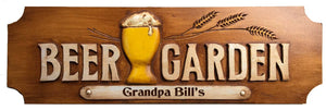 Beer Garden Personalized Sign
