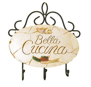 Bella Cucina Italian Sign kitchen towel holder