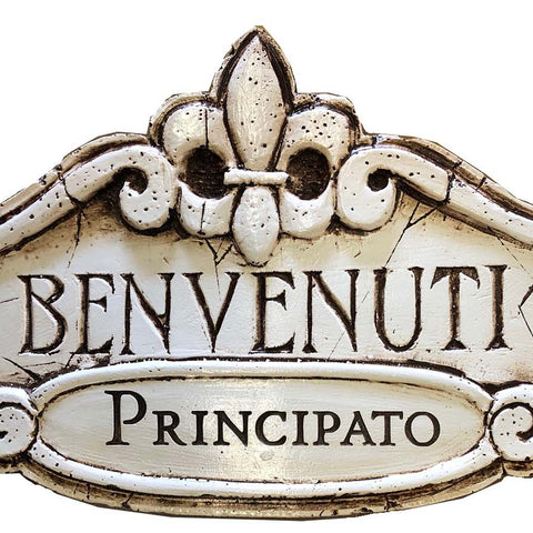 Benvenuti Italian Welcome sign personalized ITEM 560C – PIAZZA PISANO