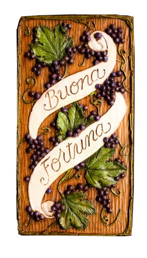 Buona Fortuna Italian wall plaque    item 180