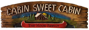 Cabin Personalized Wall Sign  item 444A