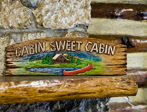 Cabin Sweet Cabin Doortopper