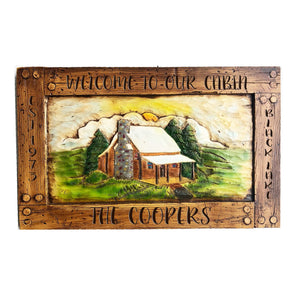 Personalized Cabin Sign