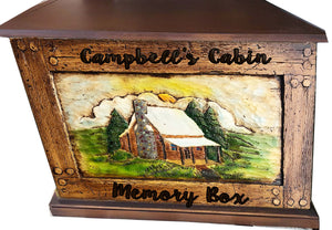 Cabin Wood Storage Box