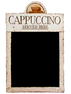 Cappuccino Served Here chalkboard blackboard