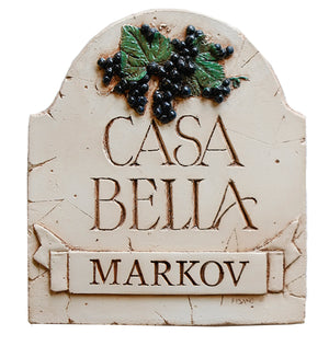 Casa Bella Italian Plaque Personalized   item 646P