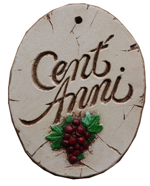 Cent Anni sign for Italian and Tuscan decor  item 564