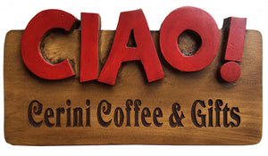 Ciao Personalized Name and Address Sign