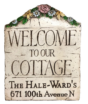 Cottage Personalized Welcome Sign